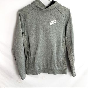 NIKE grey hooded sweatshirt